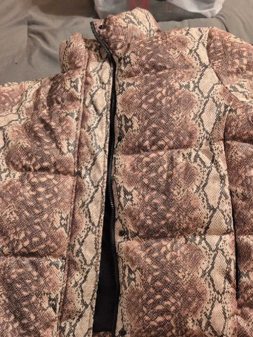Marc New York Performance Snake Print Jacket - Blush Brown - Picture 2 of 2